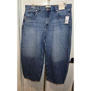 Universal Thread Easy Barrel Jeans High Rise 14 Short New With Tags Womens